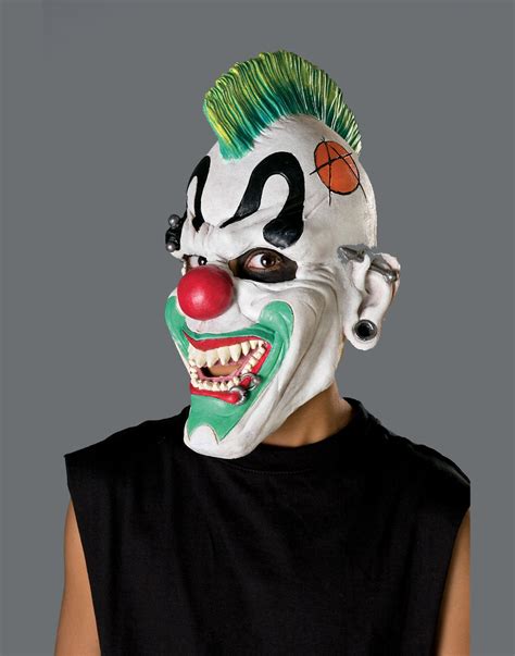 Evil Crazy Scary Clown Punkd Kids Halloween Mask Child Ebay