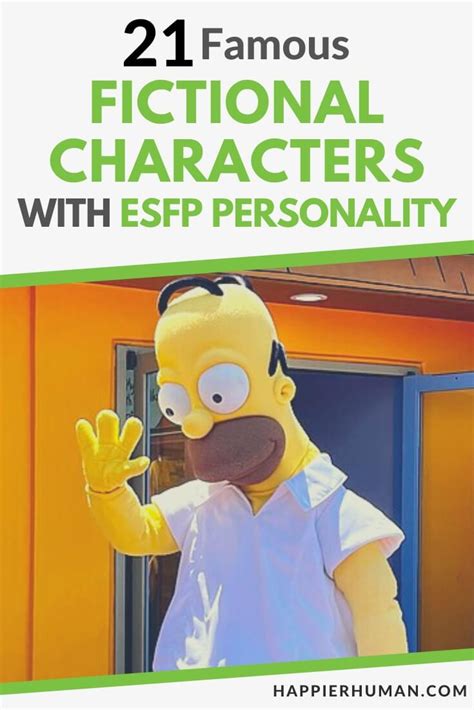 21 Famous Fictional Characters With Esfp Personality Happier Human