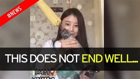 Woman Tries Eating Corn With A Drill But It Backfires In Worst Way