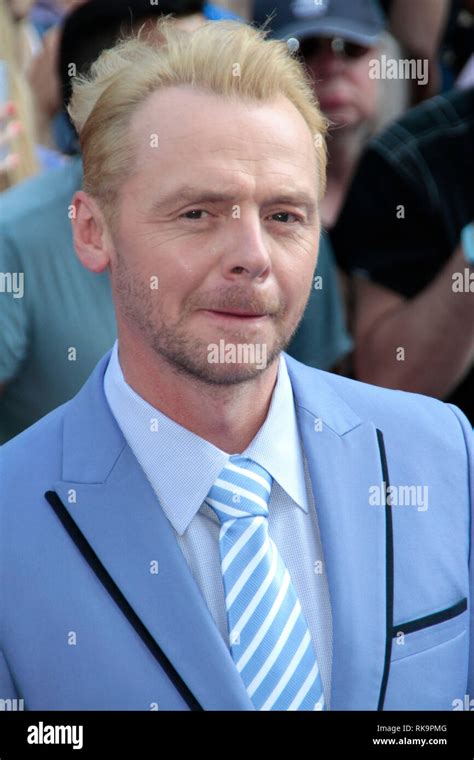 Simon Pegg Arrives At The World Premiere Of The Worlds End At The