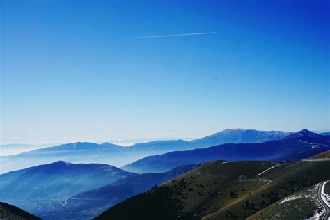 Free Images Mountainous Landforms Sky Blue Mountain Range Ridge