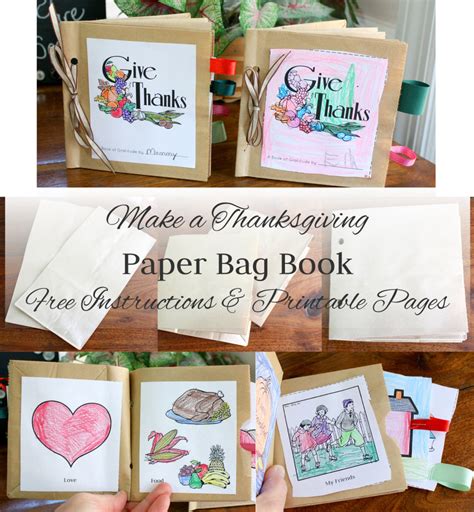 However, you can make your document first then create the booklet layout, and. Make a Paper Bag Thanksgiving Book ~ Instructions and Free ...