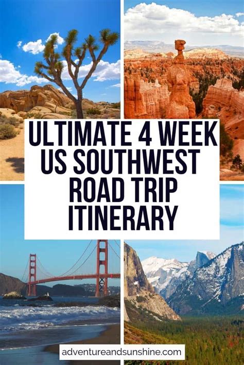 The Ultimate Us West Coast 4 Week Itinerary California Travel Road