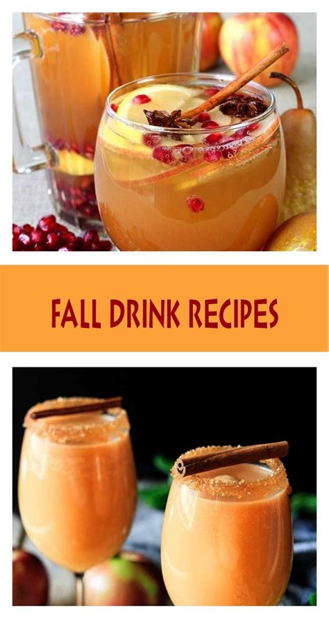 28 Tasty And Flavorful Fall Drink Recipes Food And Drink Recipes