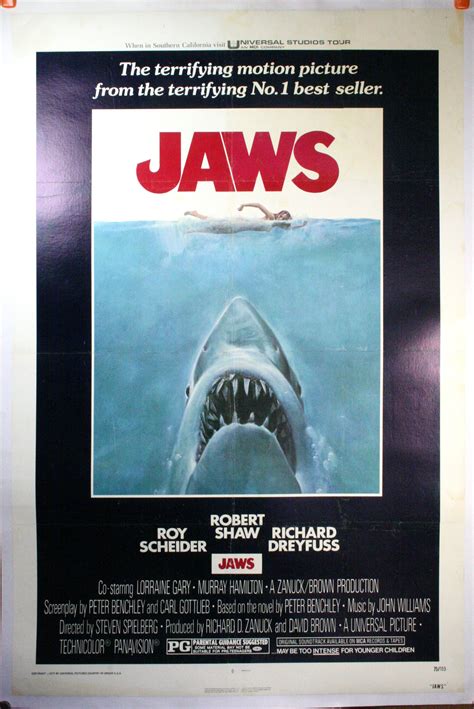 JAWS, Original Movie Poster - Linen