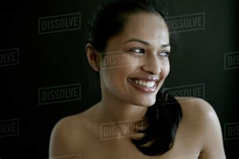 Nude Indian Woman Smiling Stock Photo Dissolve