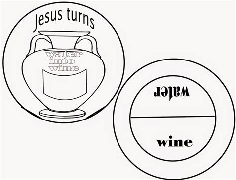 The First Miracle Jesus Turns Water Into Wine Sunday School