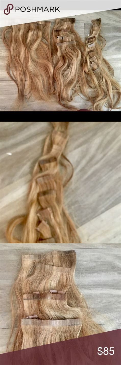 16 Inch Blonde Blend Hair Extensions Hair Extensions Blonde