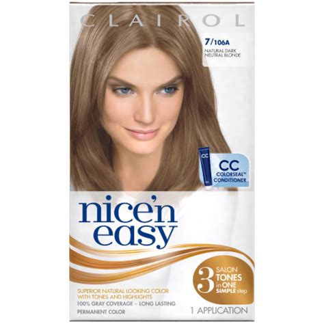 Nice N Easy 7106a Natural Dark Neutral Blonde Hair Color 1 Ct Pick ‘n Save