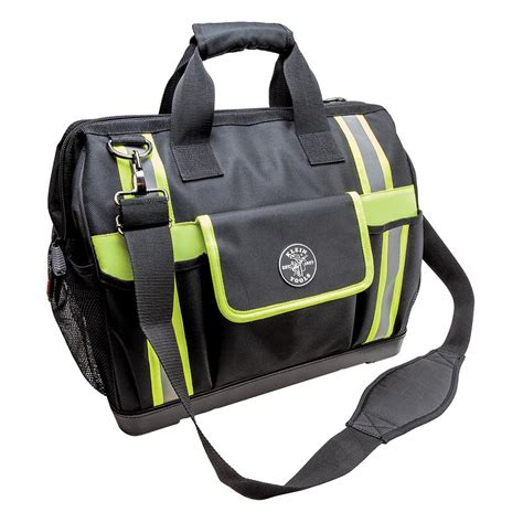 Klein Tools Tradesman Pro 17 12 In High Visibility Tool Bag In Black