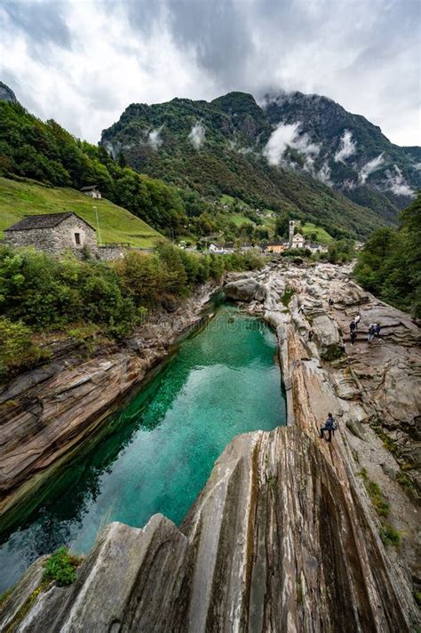 Val Verzasca Dam Stock Photo Image Of Verzasca Switzerland 10512558
