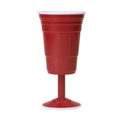 Red Cup Living Reusable Wine Cup 14 Ounce Red