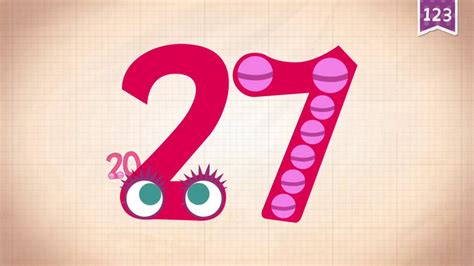 Learn Number Twenty Seven 27 In English By Endless Numbers Kids Video