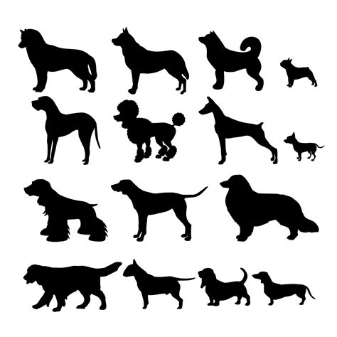 Dog Silhouette Vector Art Icons And Graphics For Free Download