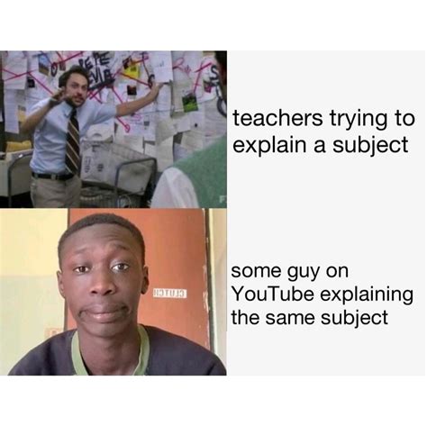 Teachers Trying To Explain A Subject Some Guy On Youtube Explaining
