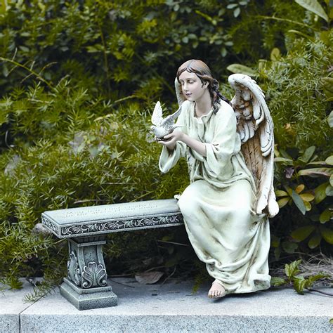 Roman Inc Memorial Angel Seated Statue And Reviews Wayfair
