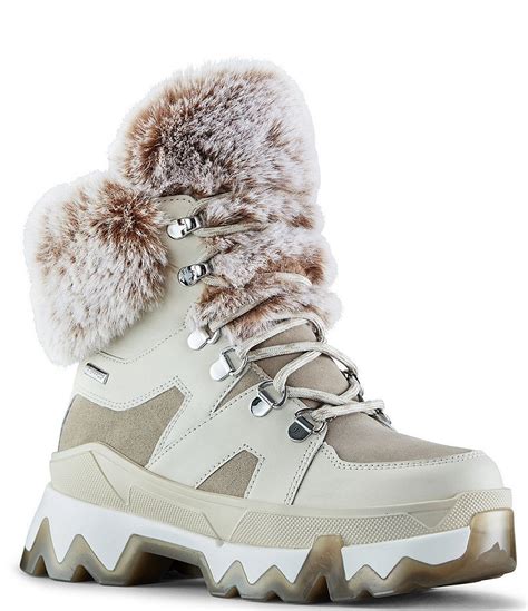 cougar warrior faux fur waterproof leather and suede cold weather boots dillard s