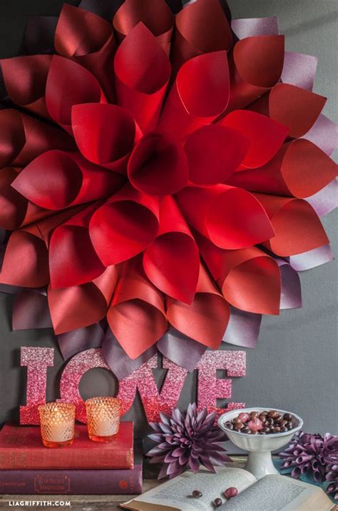 Paper Flowers Diy Valentines Starburst Wedding Diy
