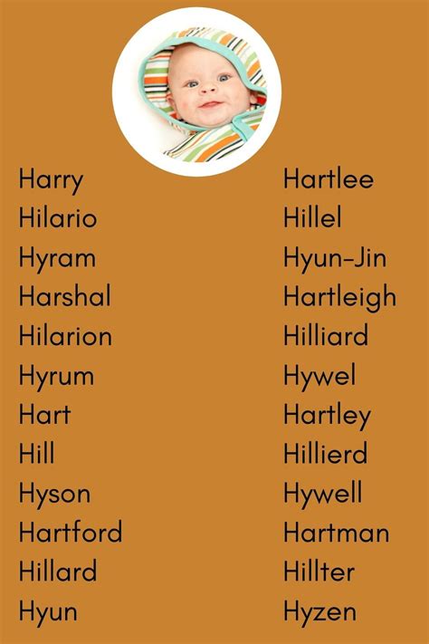 Top 500 Baby Boy Names That Start With H Unique Boy Names In 2021