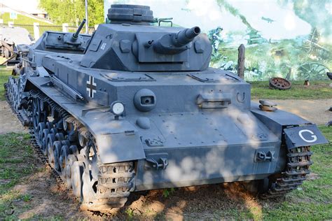 Ein Panzerkampfwagen Iv Der Deutschen Wehrmacht Im Zentralmuseum Des