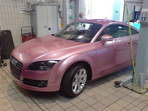 Audi Tt In Nail Varnish Pink Pink Car Audi Tt Dream Cars