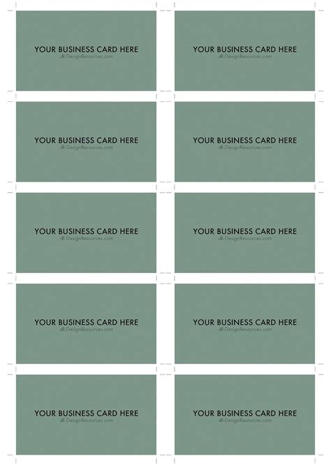 Blank Business Card Template Photoshop New Business Template
