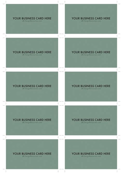 Blank Business Card Template Photoshop