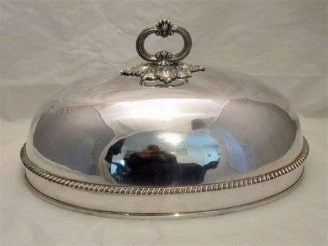 Antique Sheffield Silver Plated Dish Cover With A Decorated Catawiki