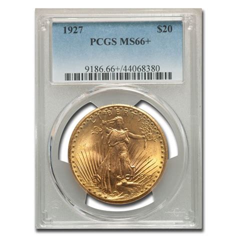 Buy 1927 20 St Gaudens Gold Double Eagle Ms 66 Pcgs Apmex