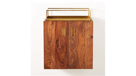 Full screen wall mounted cabinet by songmics. wall mounted bar cabinet | CB2
