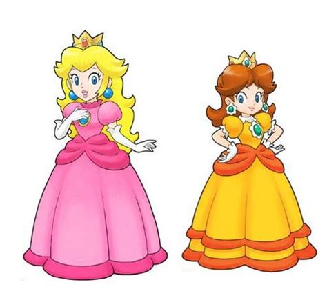 Peach And Daisy Super Mario Princess Nintendo Princess Super Mario Bros