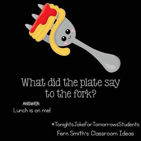 Tonights Joke For Tomorrows Students What Did The Plate Say To The