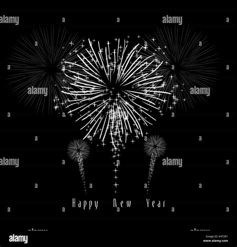New Years Fireworks Stock Vector Image And Art Alamy