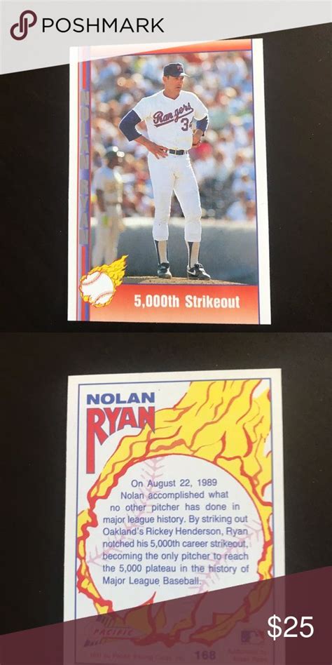 Check spelling or type a new query. Nolan Ryan Baseball Card Nolan Ryan collectors baseball card. 1991 Pacific willing to chat about ...