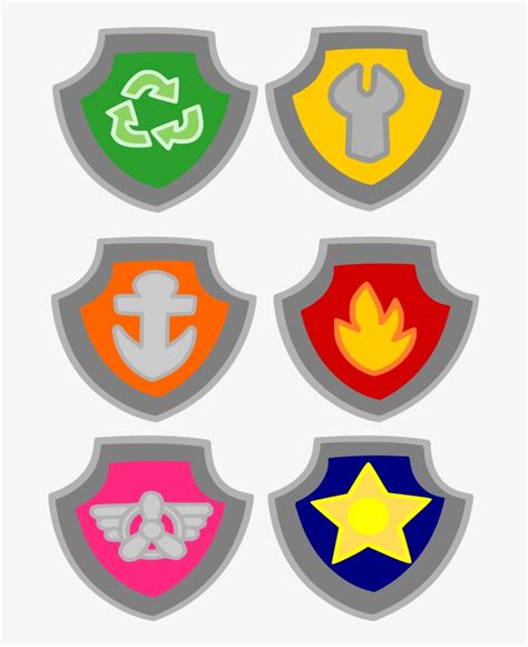 Download Crafting With Meek Paw Patrol Badges Transparent Png