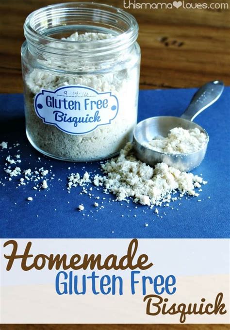 Bisquick makes a gluten free version of their baking mix! Homemade Gluten Free Bisquick Recipe | This Mama Loves