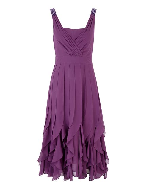 Jacques Vert Bead Detail Dress In Purple Dark Purple Lyst