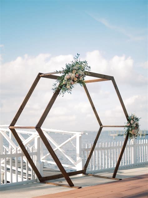 Octagon Ceremony Arch Wedding Arch Flowers Ceremony Arch Diy