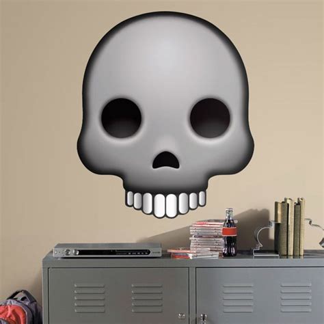 ① sélectionner l'emoji tete de mort avec votre souris ② faire ⌘ + c. Stickers Muraux: Crâne #vinyle #stickers #emoji # ...