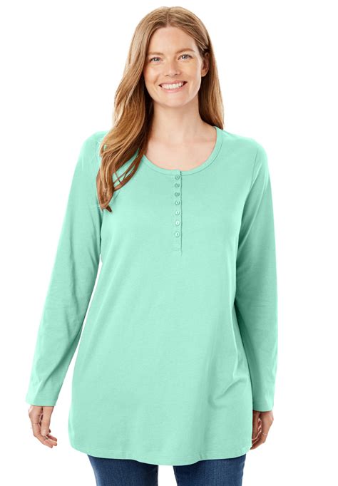 Woman Within Woman Within Women S Plus Size Perfect Long Sleeve