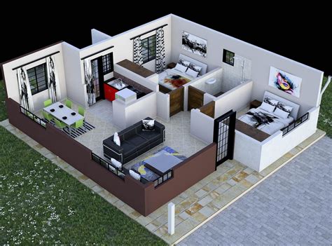 Simple Low Budget Modern 3 Bedroom House Design In Kenya