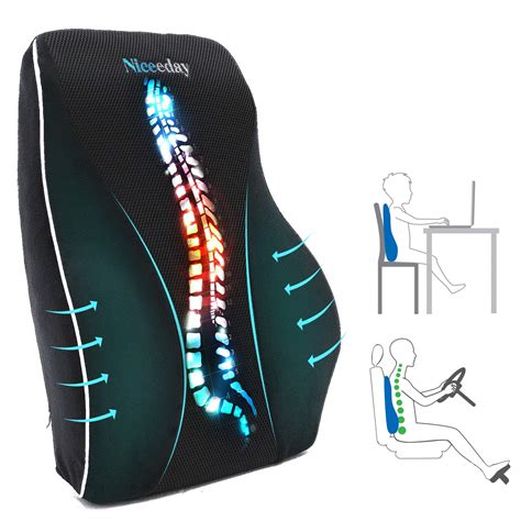 Sparthos Lumbar Support Pillow Lower Back Pain Relief For Office Chairs