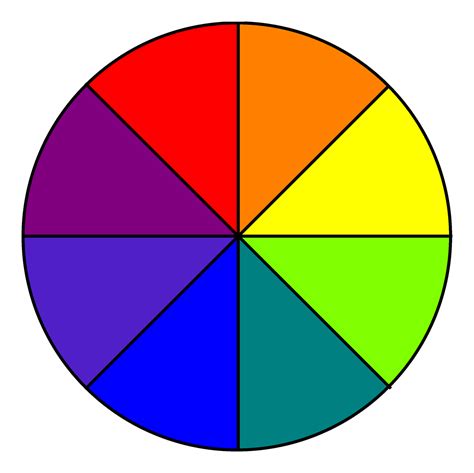 12 Part Color Wheel Primary Colors Honomega