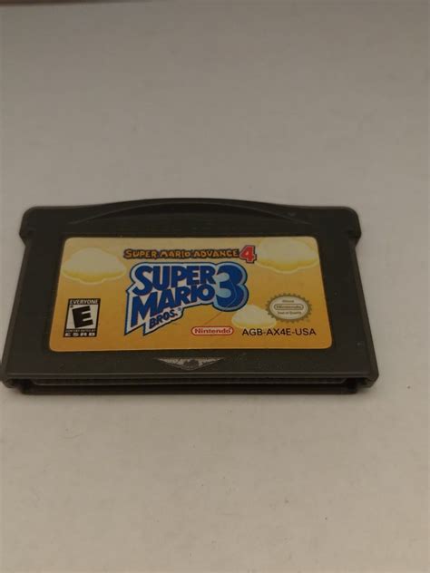Super Mario Advance 4 Super Mario Bros 3 Game Boy Advance Only Cart