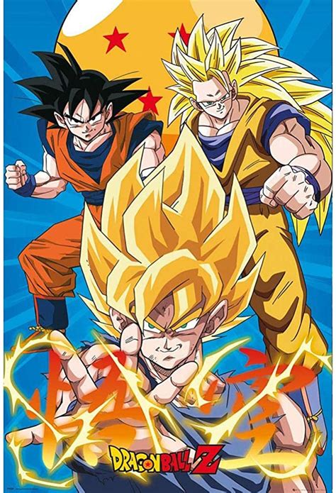 Dragon Ball Z Super Poster Goku From Normal To Ultra In X In Free Shipping