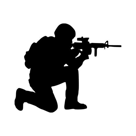 Combat Sniper Soldier Vinyl Decal United States Military Etsy