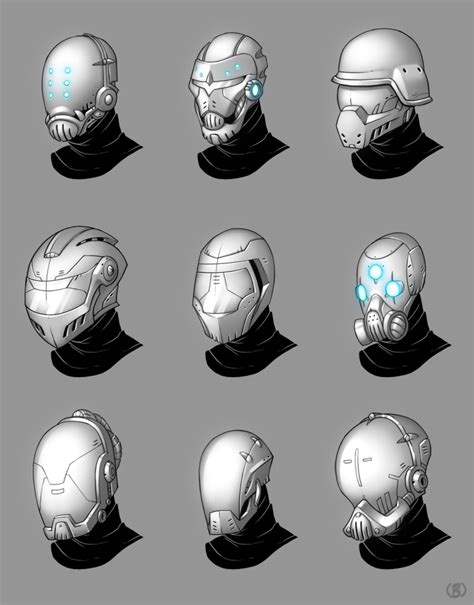 Helmet Concepts By Lanimal On Deviantart