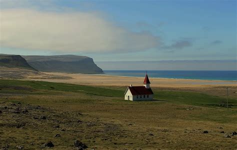 Hd Wallpaper Breidavik Westfjords Iceland Church Landscape Nature