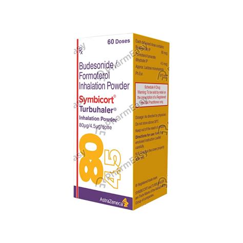 Buy Symbicort Turbuhaler 8045mcg Packet Of 60 Metered Dose Inhaler