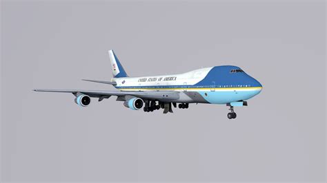 3d Asset Game Ready Boeing 747 Air Force One Cgtrader